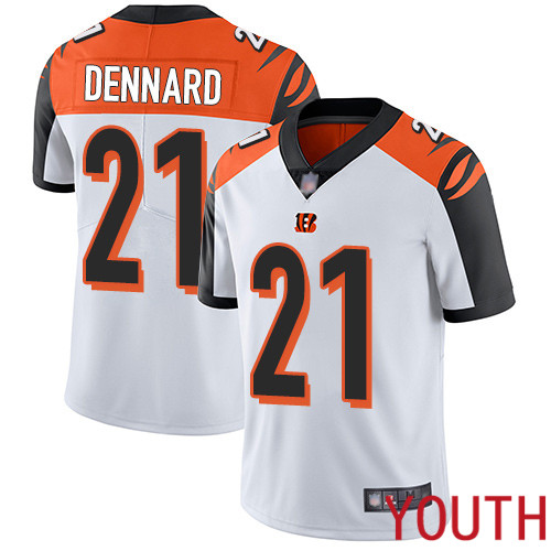 Cincinnati Bengals Limited White Youth Darqueze Dennard Road Jersey NFL Footballl #21 Vapor Untouchable